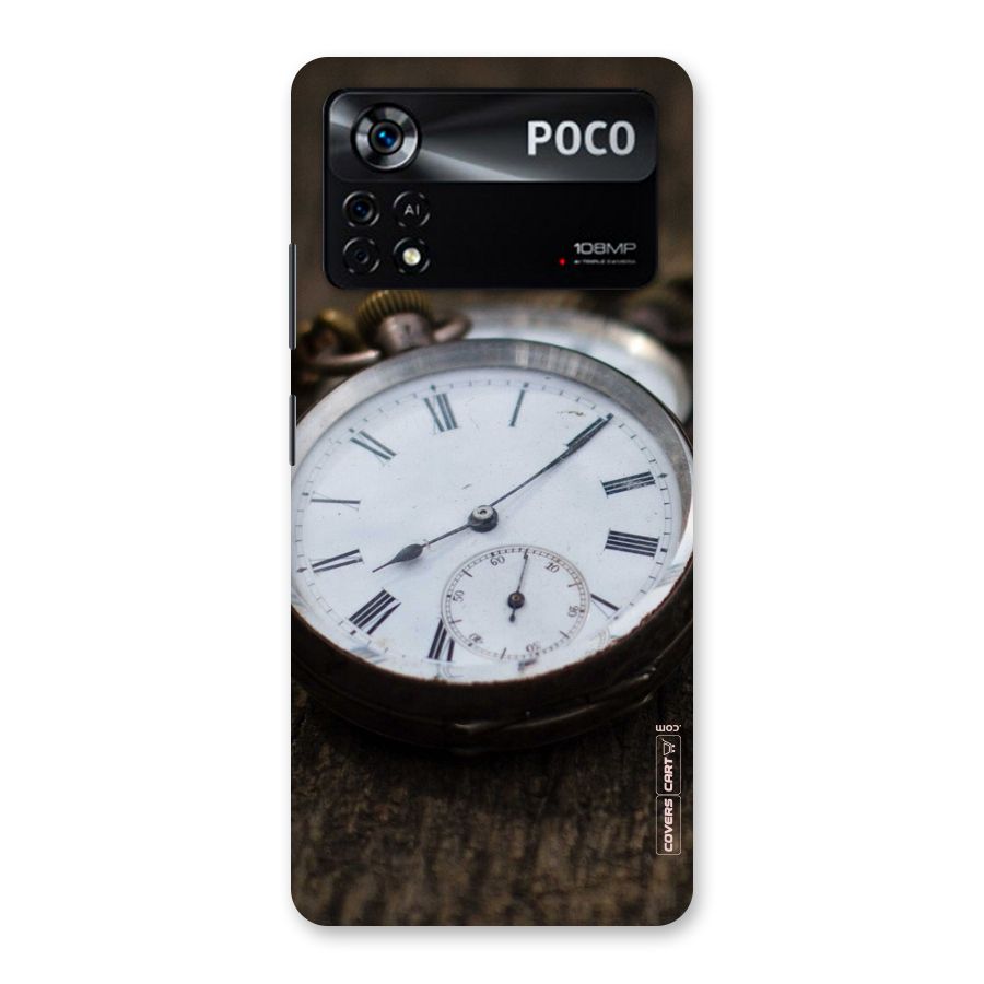 Vintage Clock Back Case for Poco X4 Pro 5G