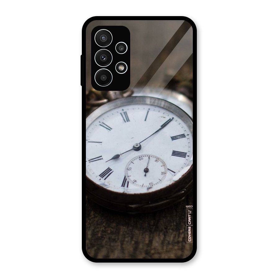 Vintage Clock Glass Back Case for Galaxy A23