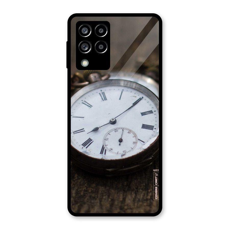Vintage Clock Glass Back Case for Galaxy M53 5G