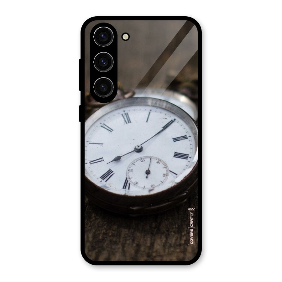 Vintage Clock Glass Back Case for Galaxy S23 Plus