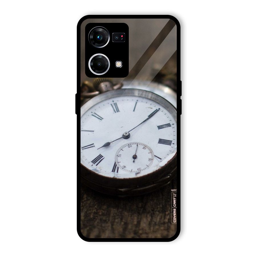 Vintage Clock Glass Back Case for Oppo F21 Pro 5G