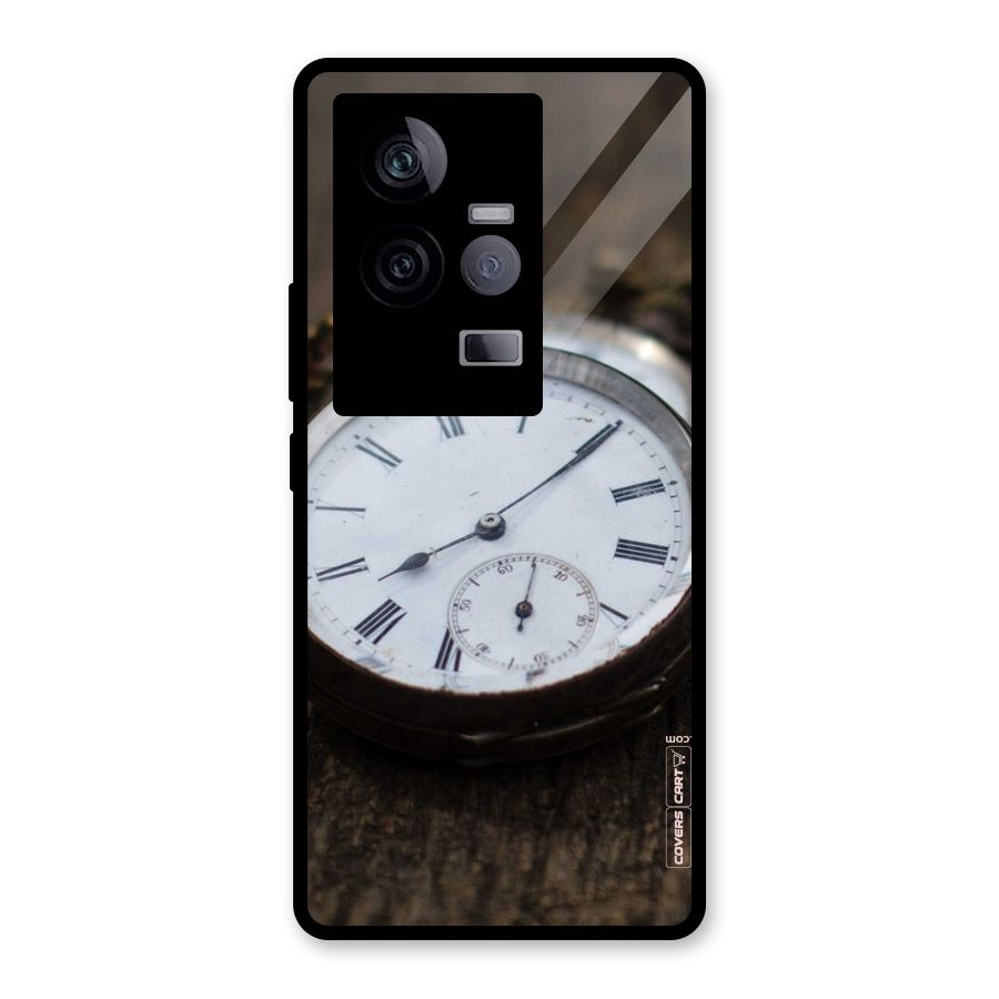 Vintage Clock Glass Back Case for Vivo iQOO 11 5G