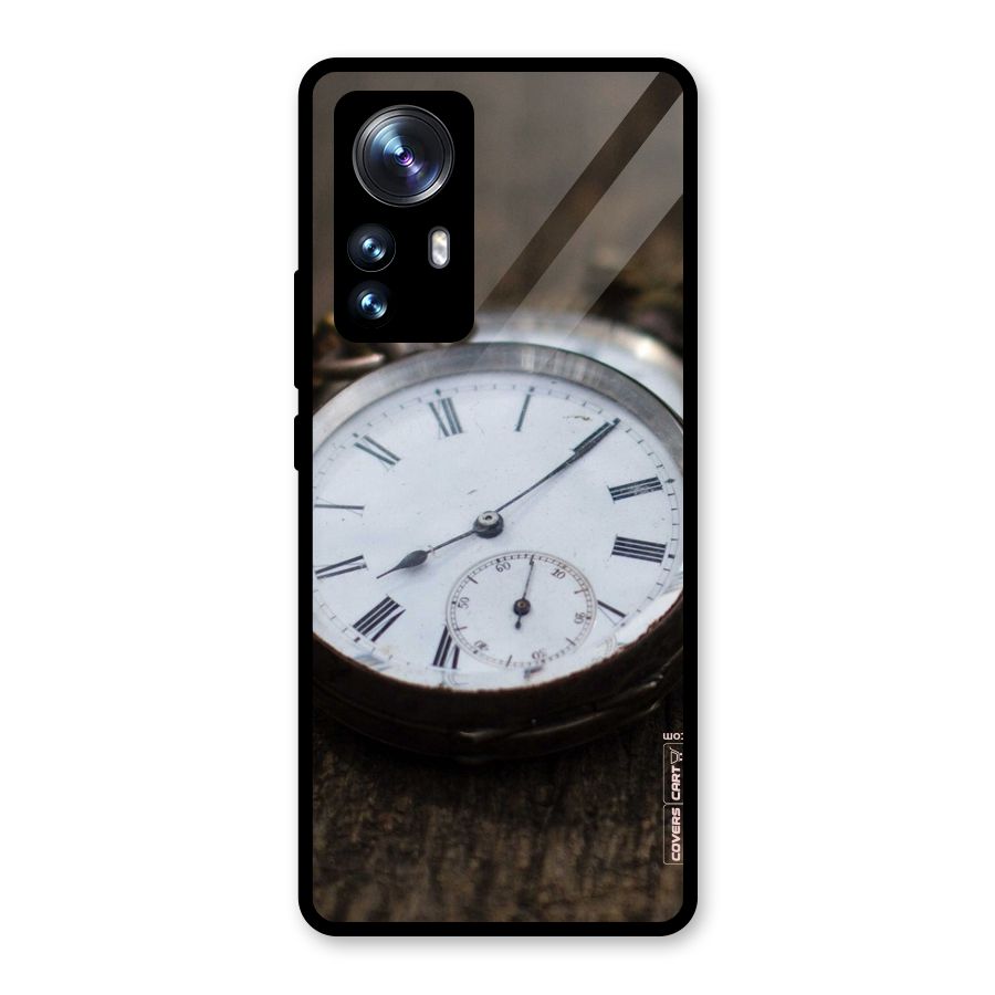 Vintage Clock Glass Back Case for Xiaomi 12 Pro