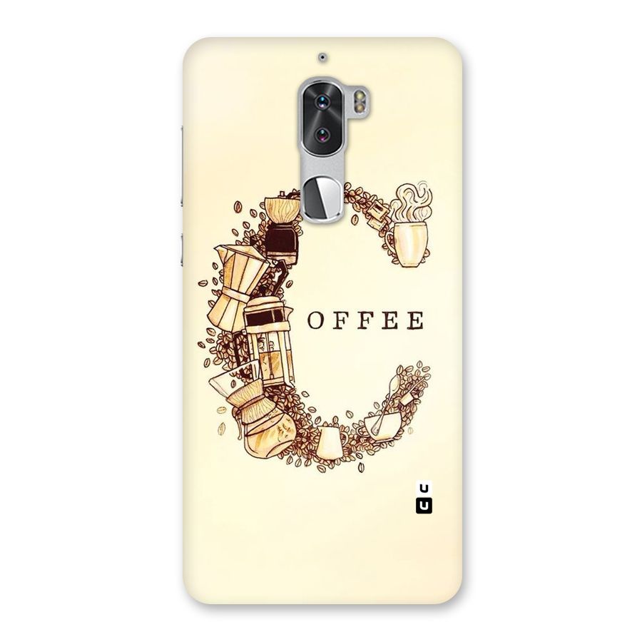 Vintage Coffee Back Case for Coolpad Cool 1