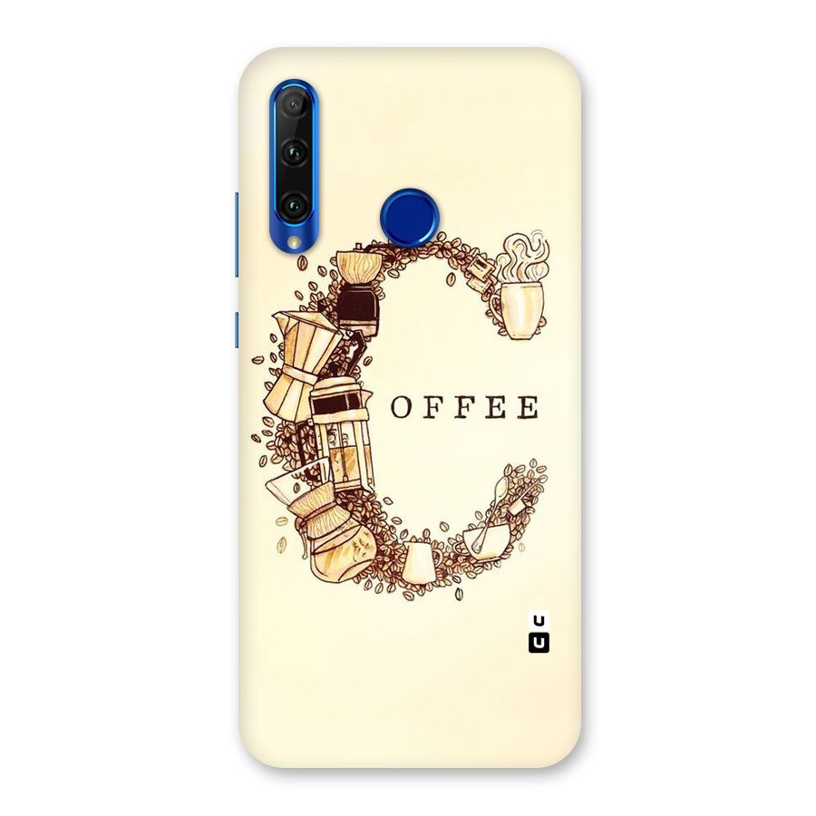 Vintage Coffee Back Case for Honor 20i