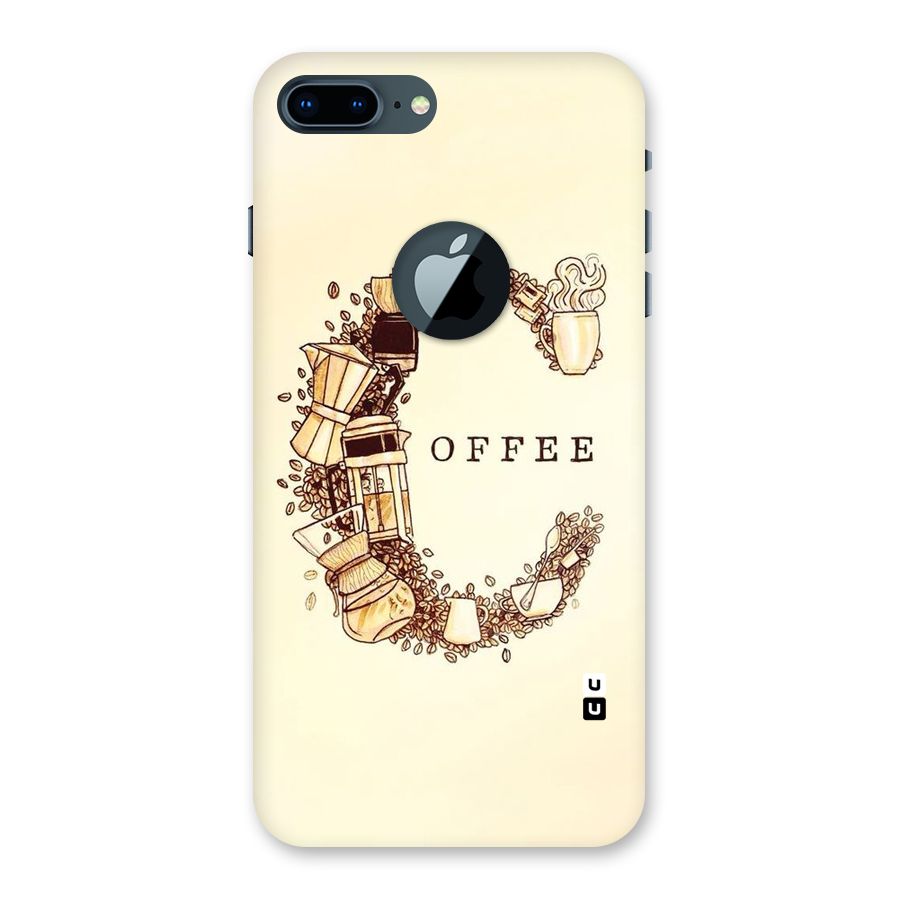 Vintage Coffee Back Case for iPhone 7 Plus Logo Cut