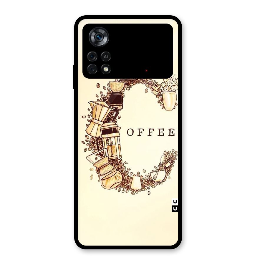 Vintage Coffee Glass Back Case for Poco X4 Pro 5G