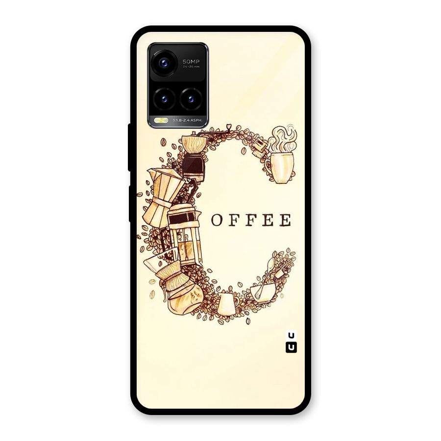 Vintage Coffee Glass Back Case for Vivo Y33s