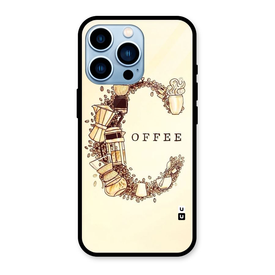 Vintage Coffee Glass Back Case for iPhone 13 Pro