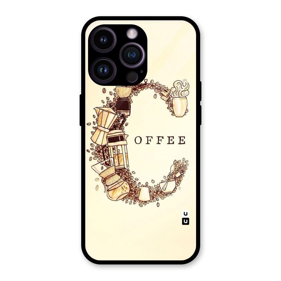 Vintage Coffee Glass Back Case for iPhone 14 Pro Max