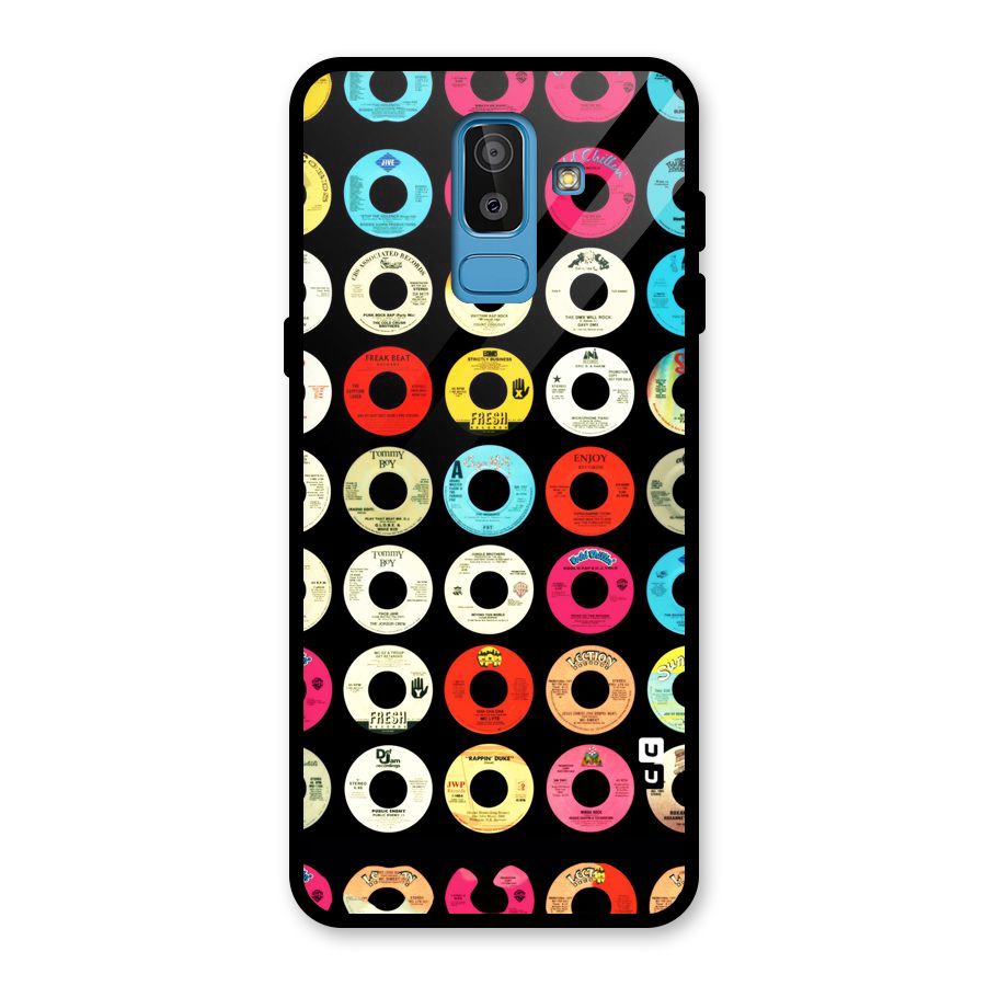 Vintage Collection CDs Glass Back Case for Galaxy J8
