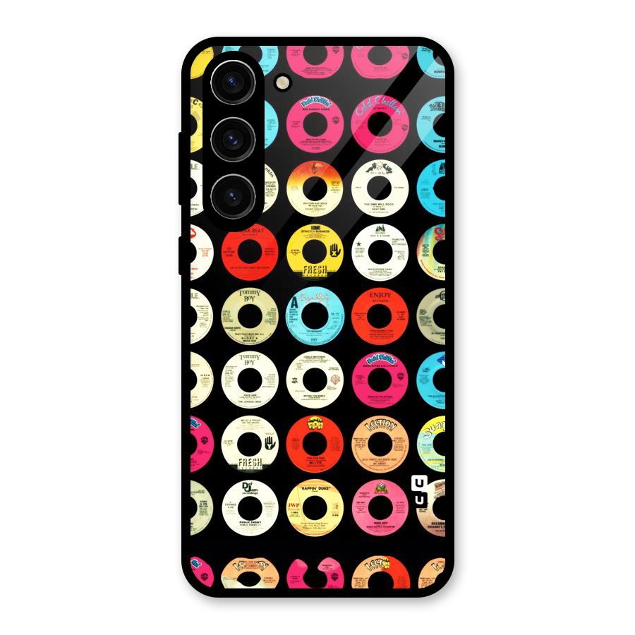 Vintage Collection CDs Glass Back Case for Galaxy S23 Plus