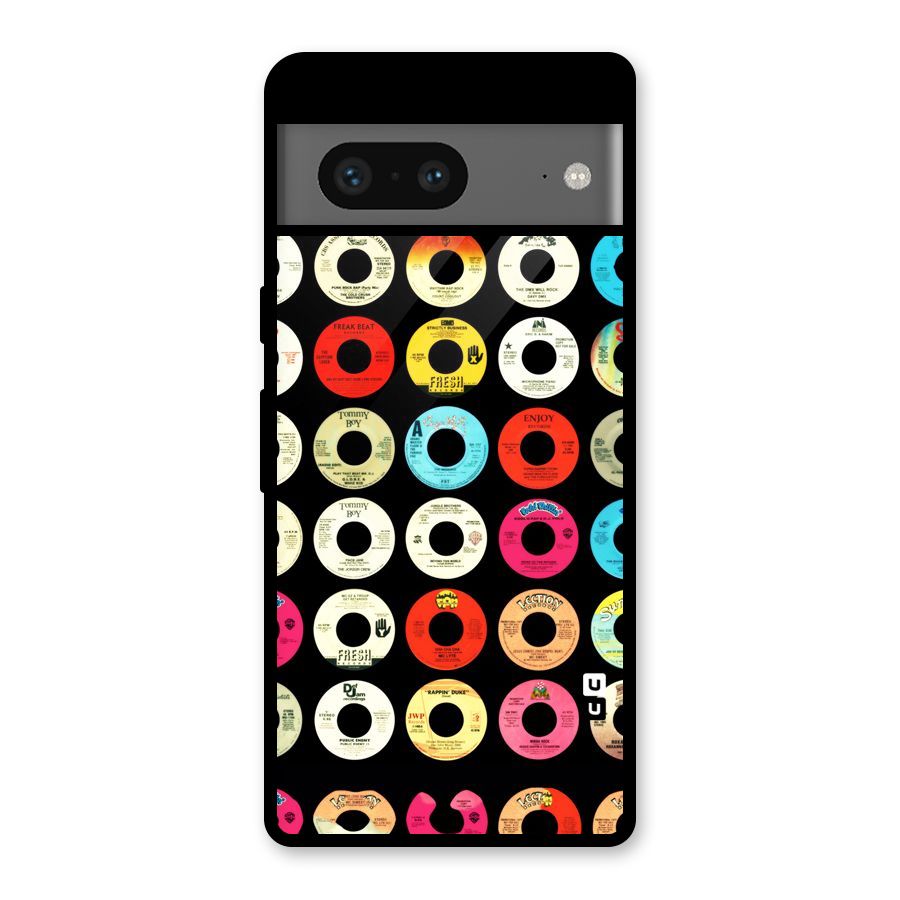 Vintage Collection CDs Glass Back Case for Google Pixel 7