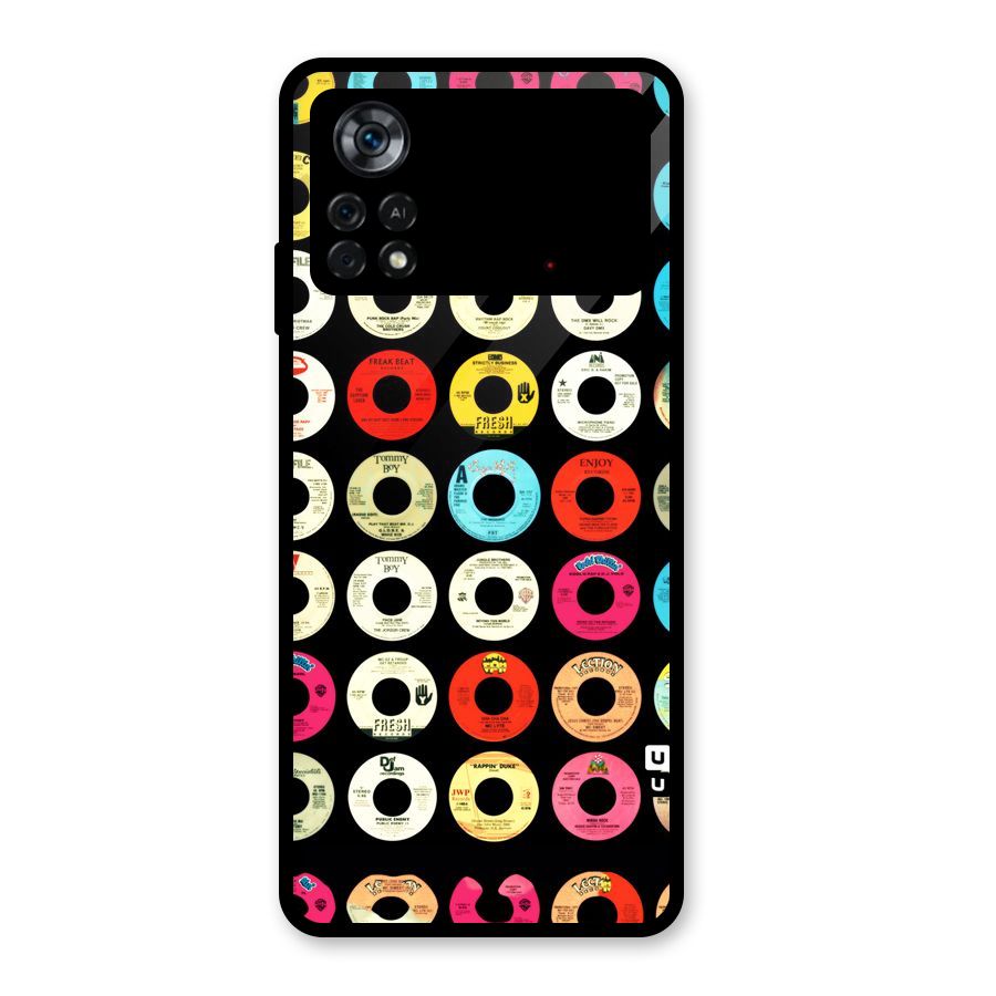 Vintage Collection CDs Glass Back Case for Poco X4 Pro 5G