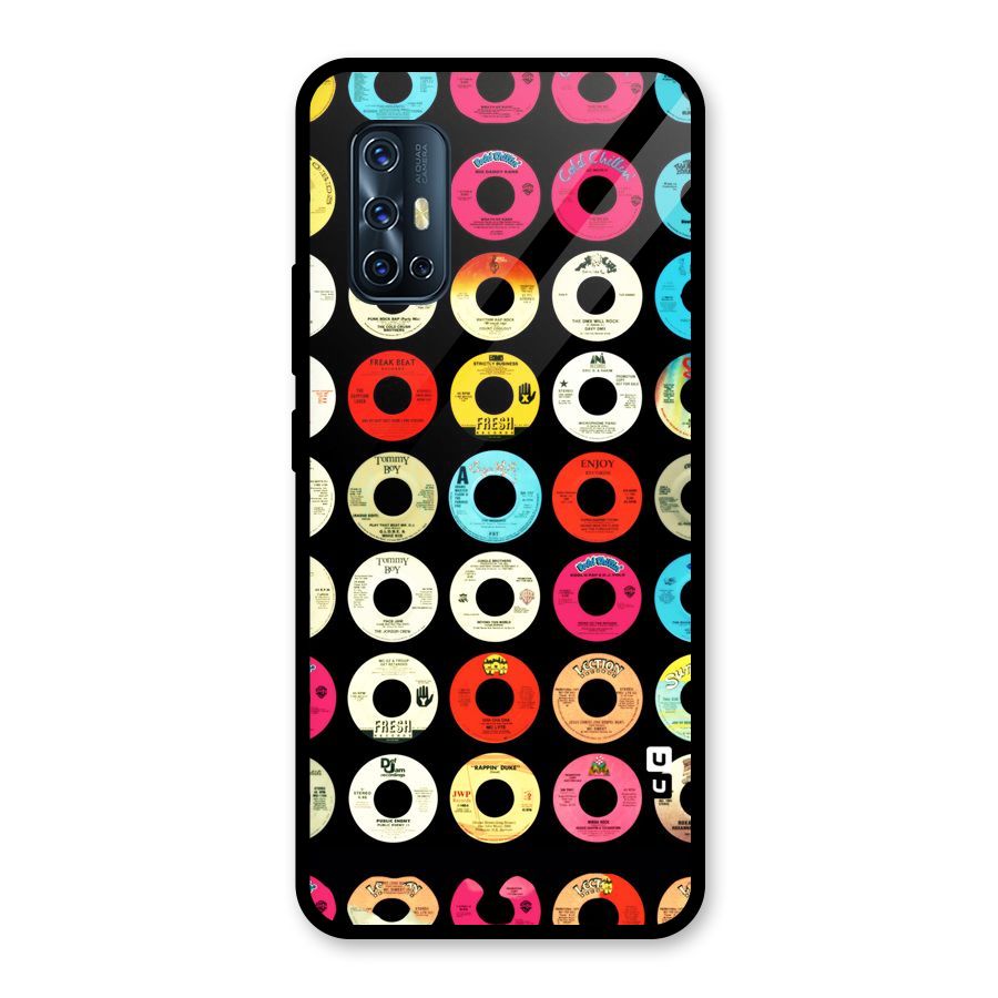 Vintage Collection CDs Glass Back Case for Vivo V17