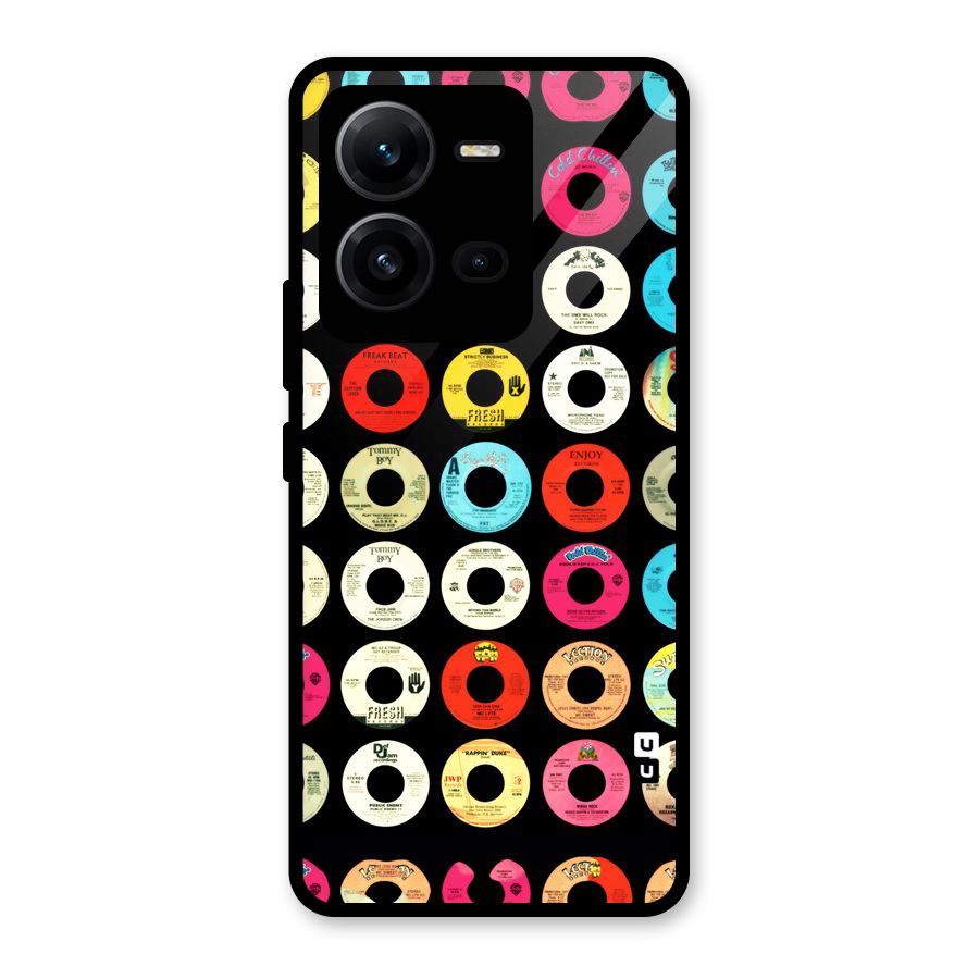 Vintage Collection CDs Glass Back Case for Vivo V25