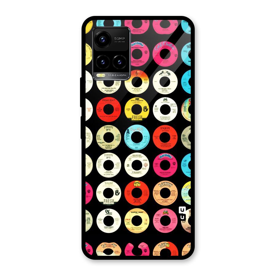 Vintage Collection CDs Glass Back Case for Vivo Y21 2021