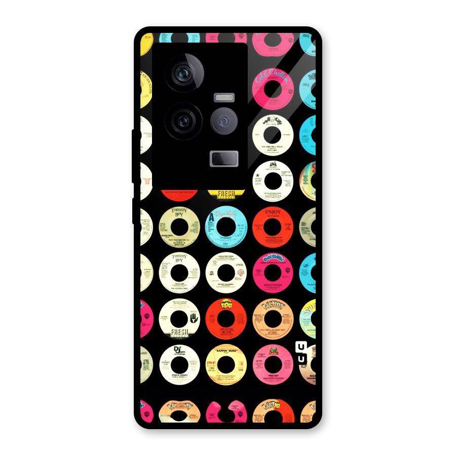 Vintage Collection CDs Glass Back Case for Vivo iQOO 11 5G