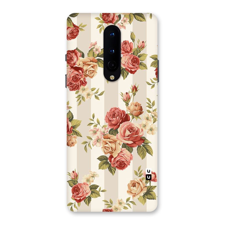 Vintage Color Flowers Back Case for OnePlus 8