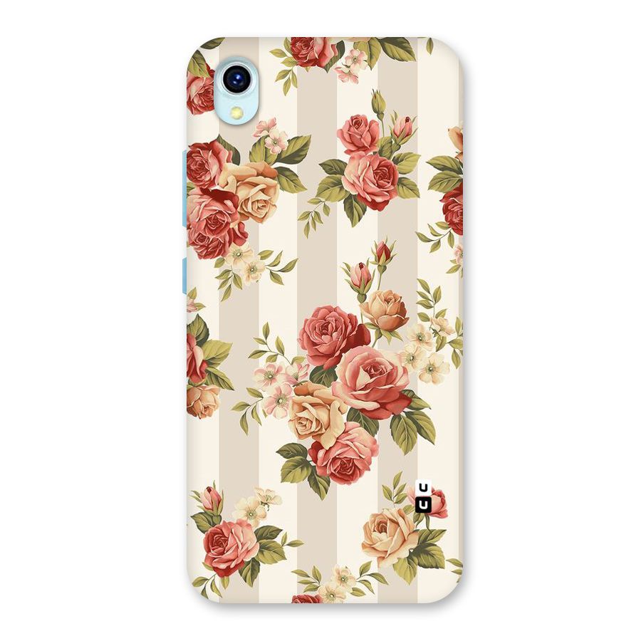 Vintage Color Flowers Back Case for Vivo Y1s