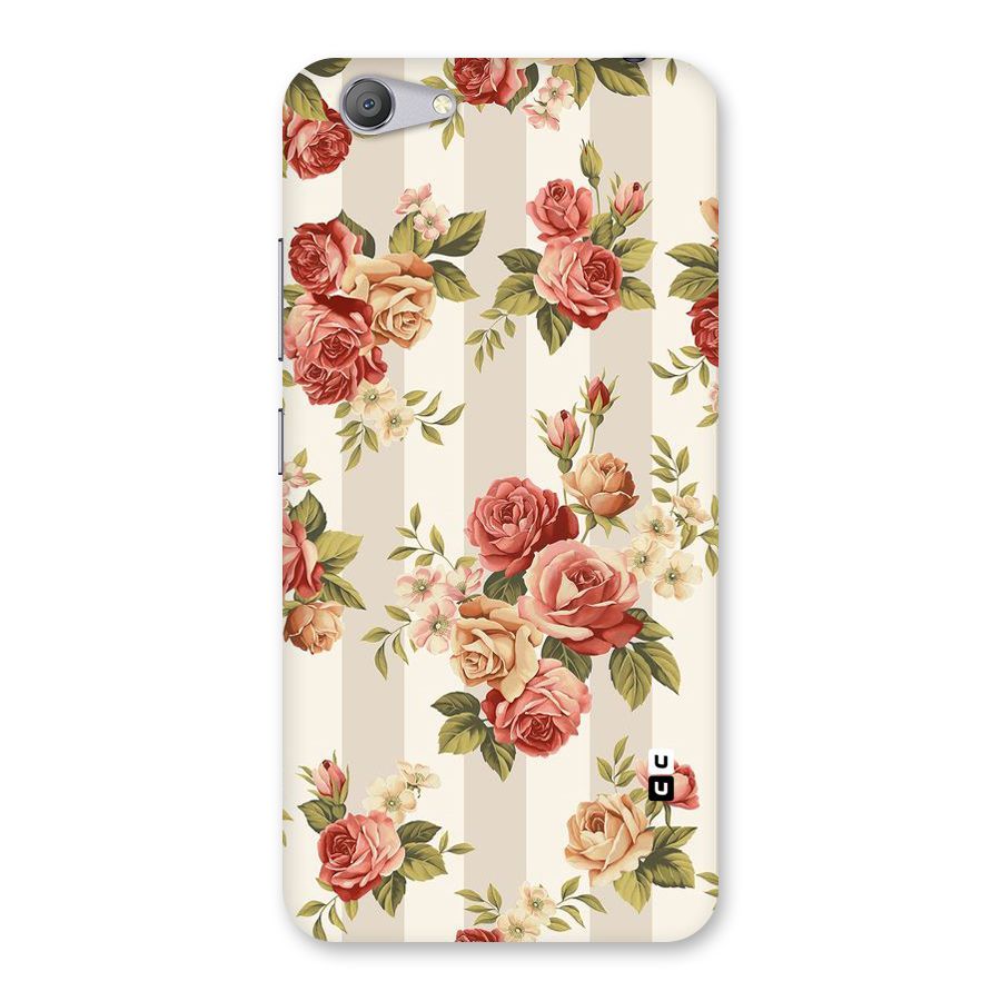 Vintage Color Flowers Back Case for Vivo Y53