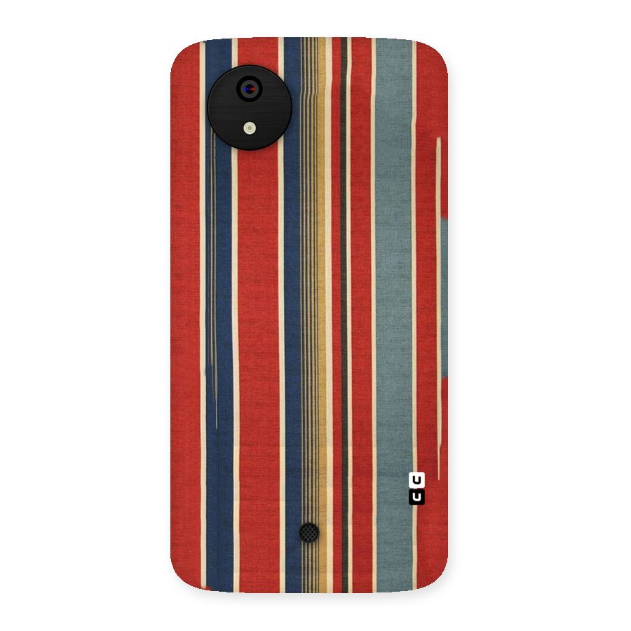 Vintage Disort Stripes Back Case for Micromax Canvas A1