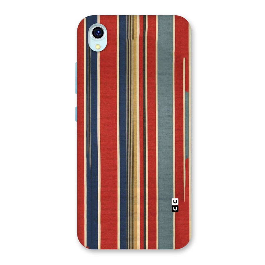 Vintage Disort Stripes Back Case for Vivo Y1s