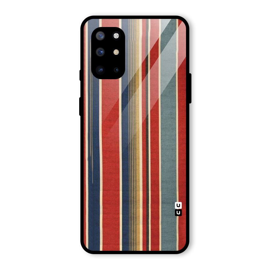Vintage Disort Stripes Glass Back Case for OnePlus 8T