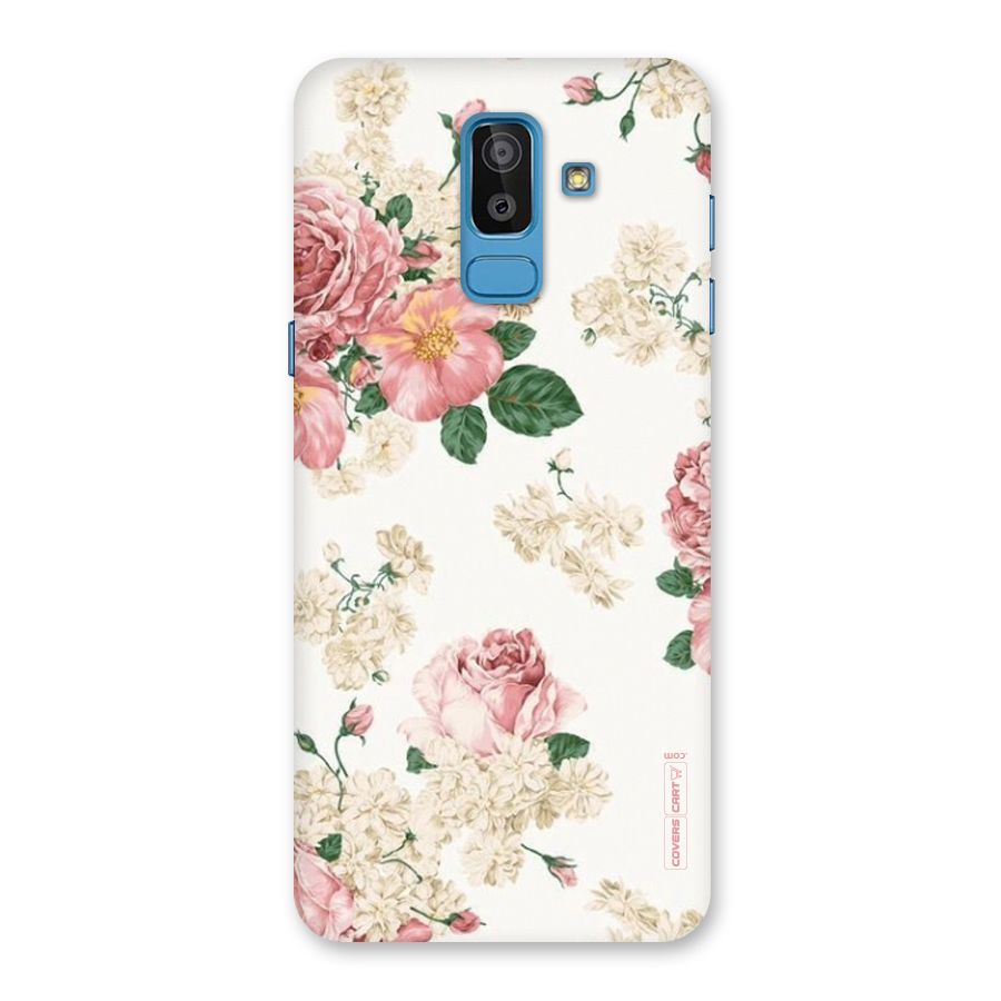 Vintage Floral Pattern Back Case for Galaxy J8