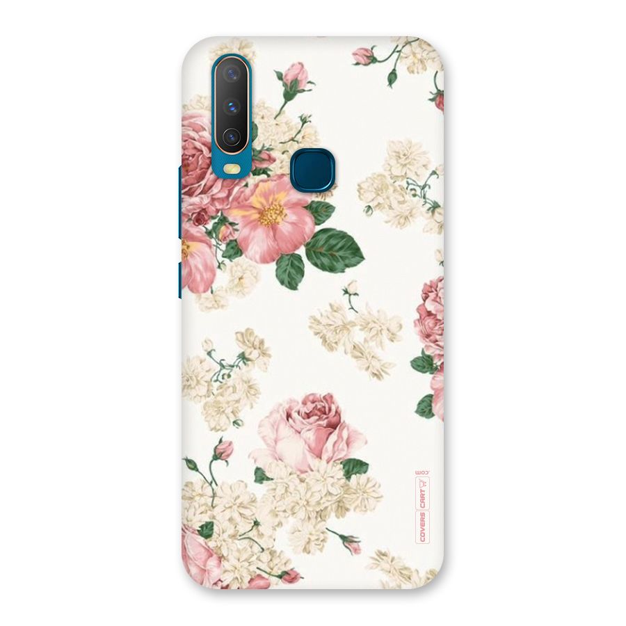 Vintage Floral Pattern Back Case for Vivo Y15
