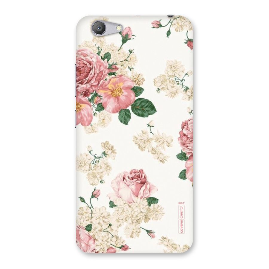 Vintage Floral Pattern Back Case for Vivo Y53