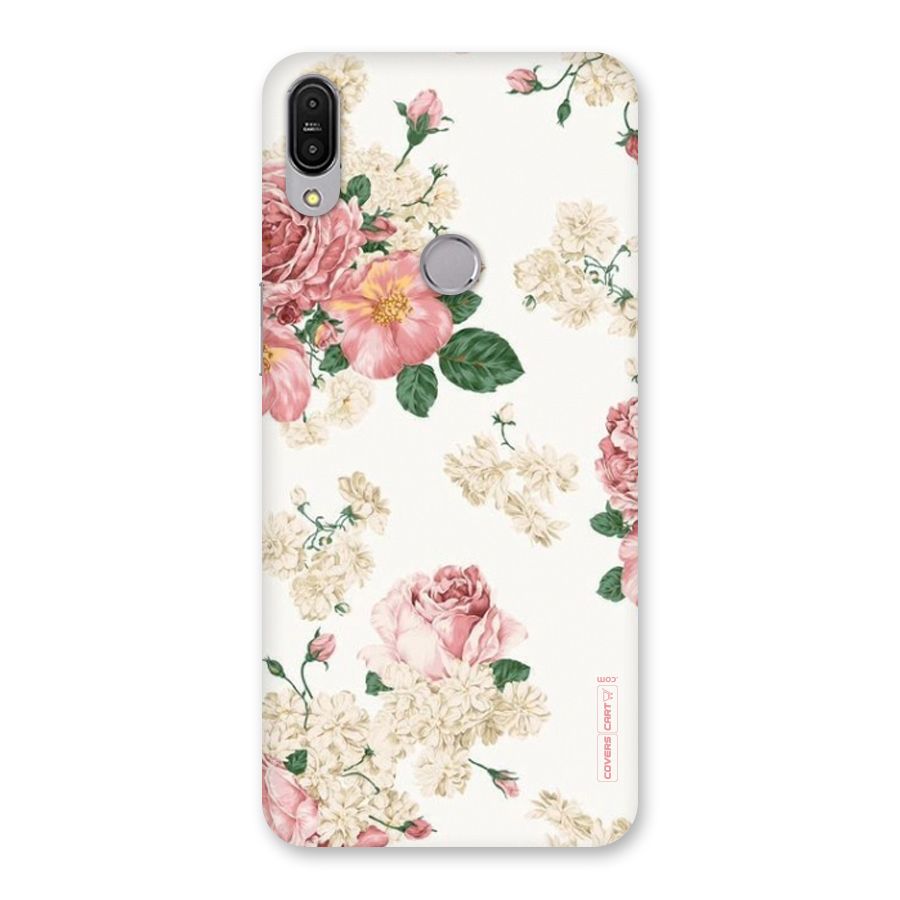 Vintage Floral Pattern Back Case for Zenfone Max Pro M1