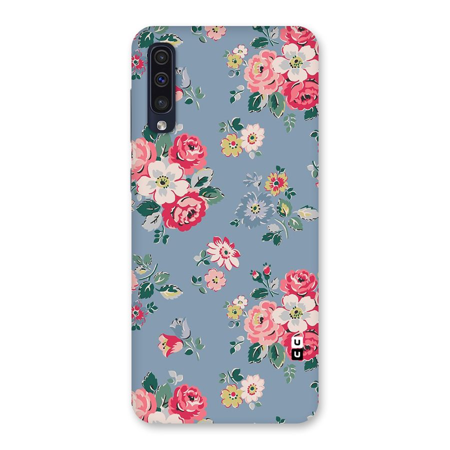 Vintage Flower Pattern Back Case for Galaxy A50s