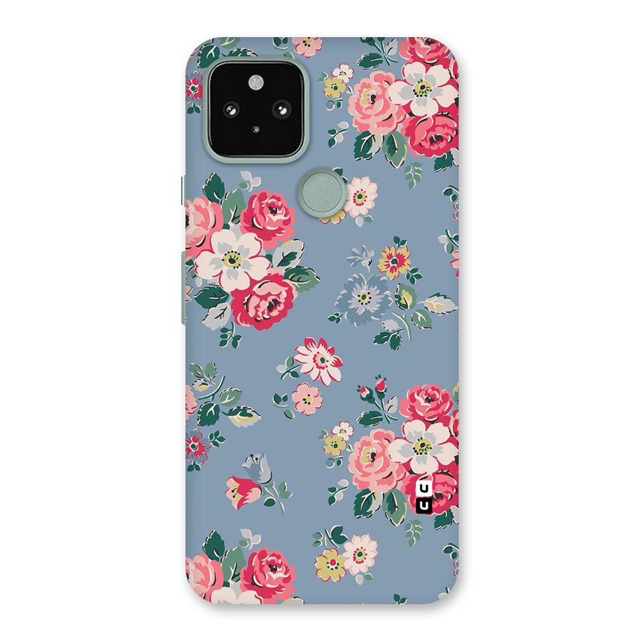 Vintage Flower Pattern Back Case for Google Pixel 5