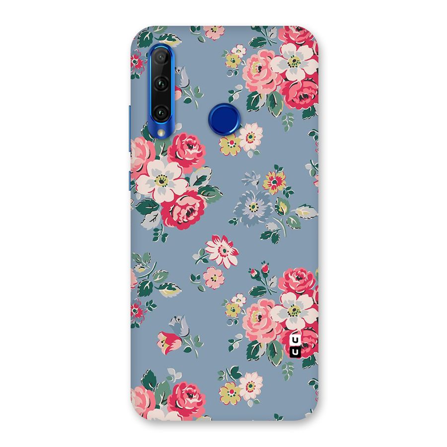 Vintage Flower Pattern Back Case for Honor 20i