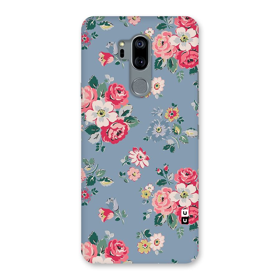 Vintage Flower Pattern Back Case for LG G7
