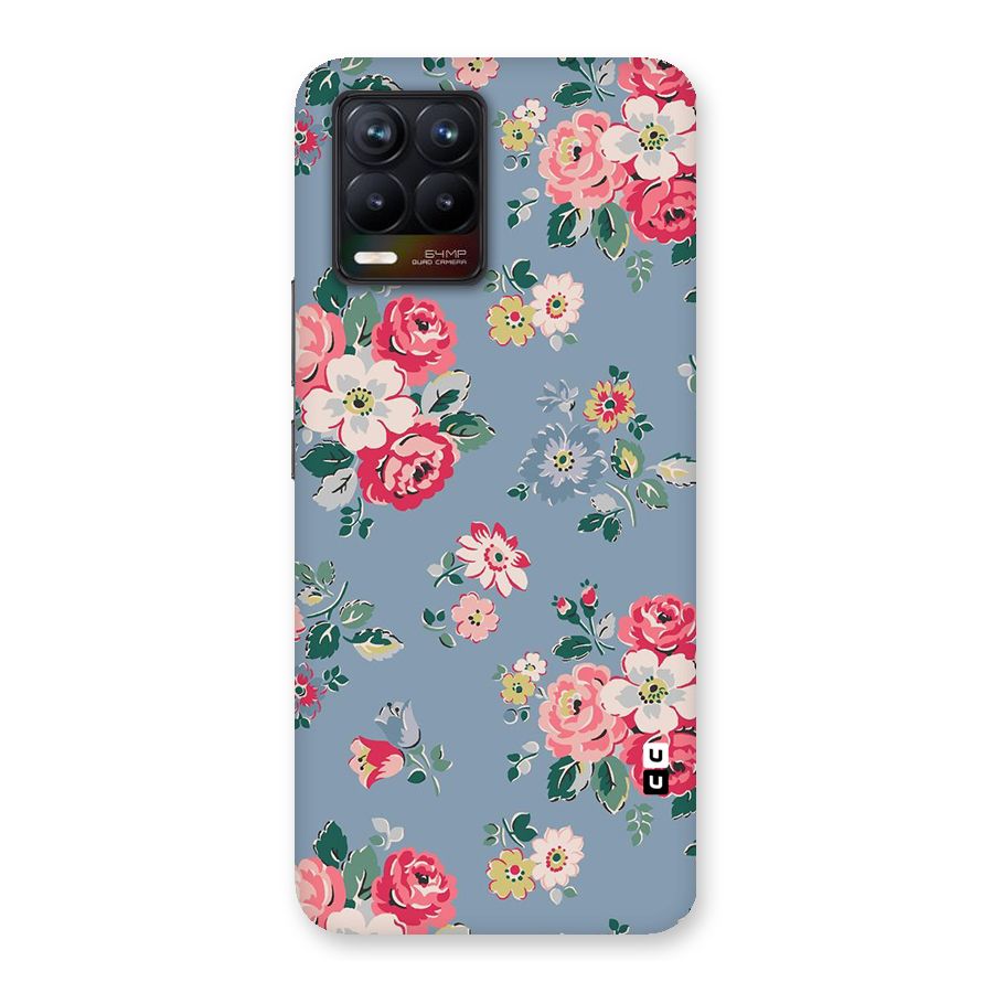 Vintage Flower Pattern Back Case for Realme 8