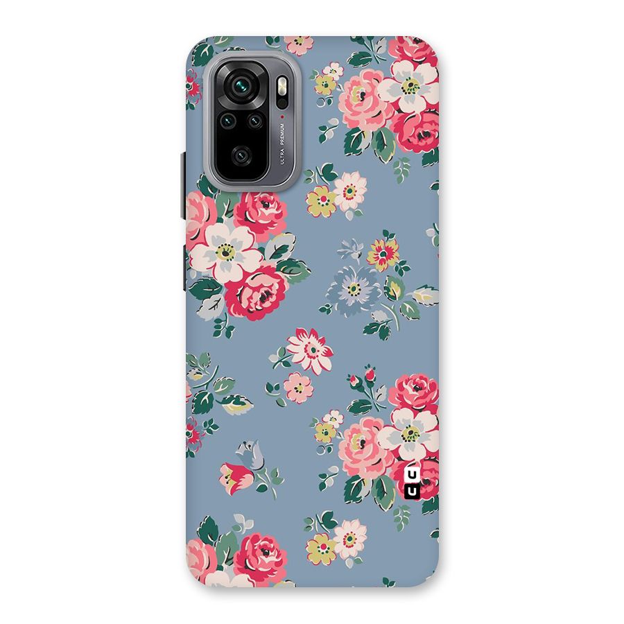Vintage Flower Pattern Back Case for Redmi Note 10