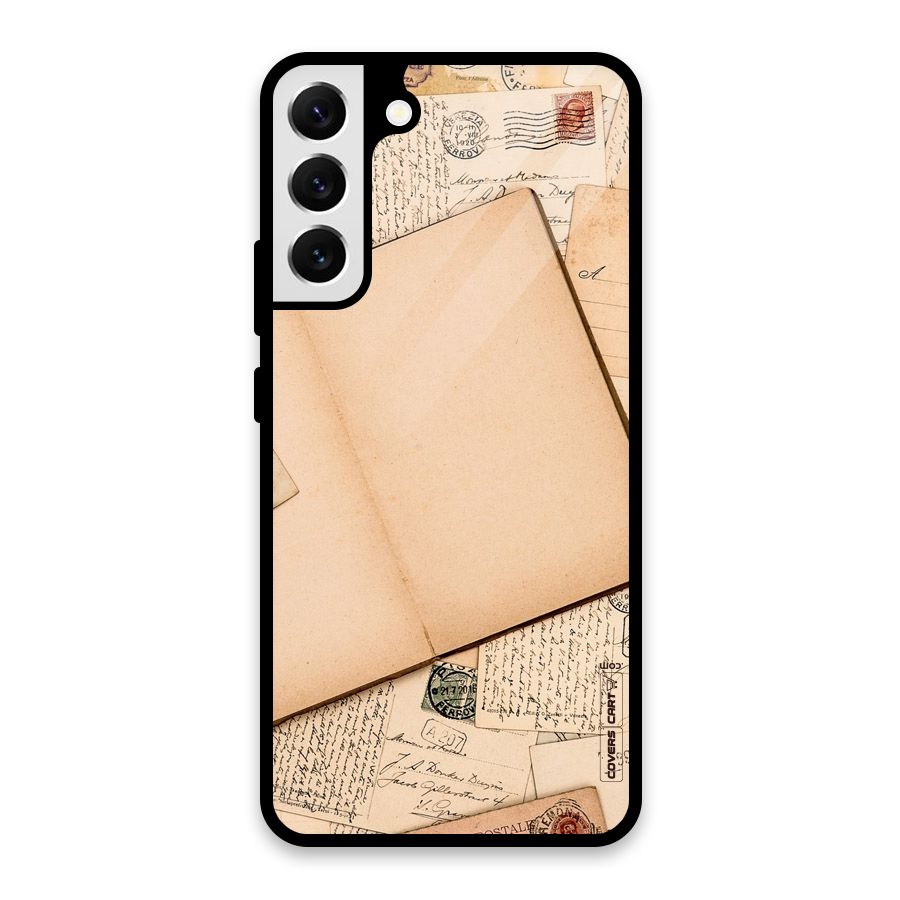 Vintage Journal Glass Back Case for Galaxy S22 Plus 5G