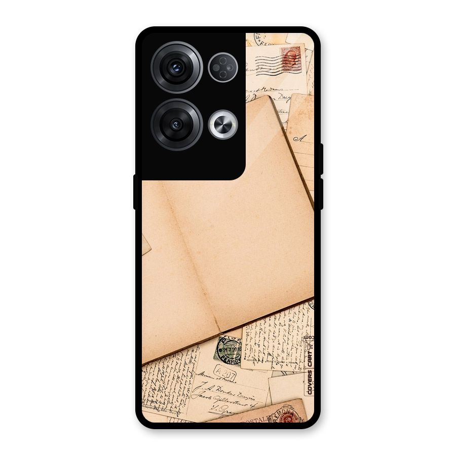 Vintage Journal Glass Back Case for Oppo Reno8 Pro 5G