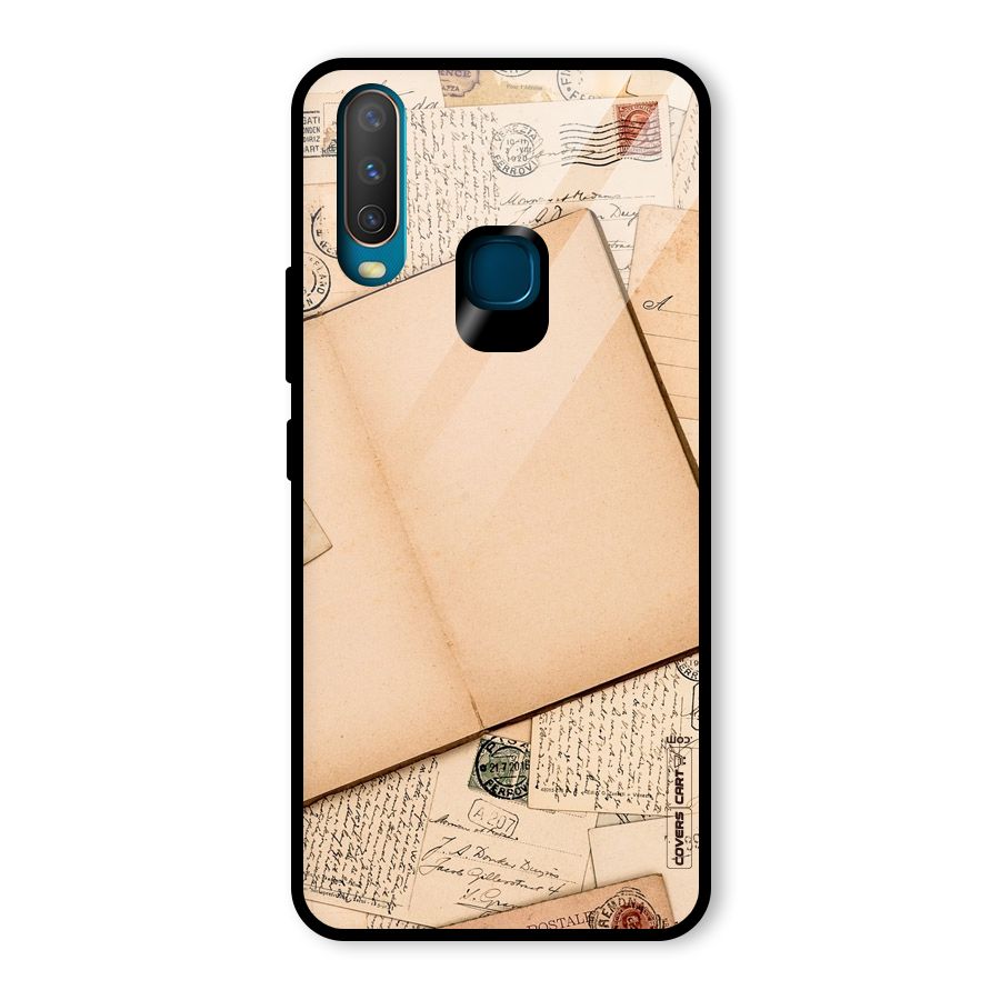 Vintage Journal Glass Back Case for Vivo Y17