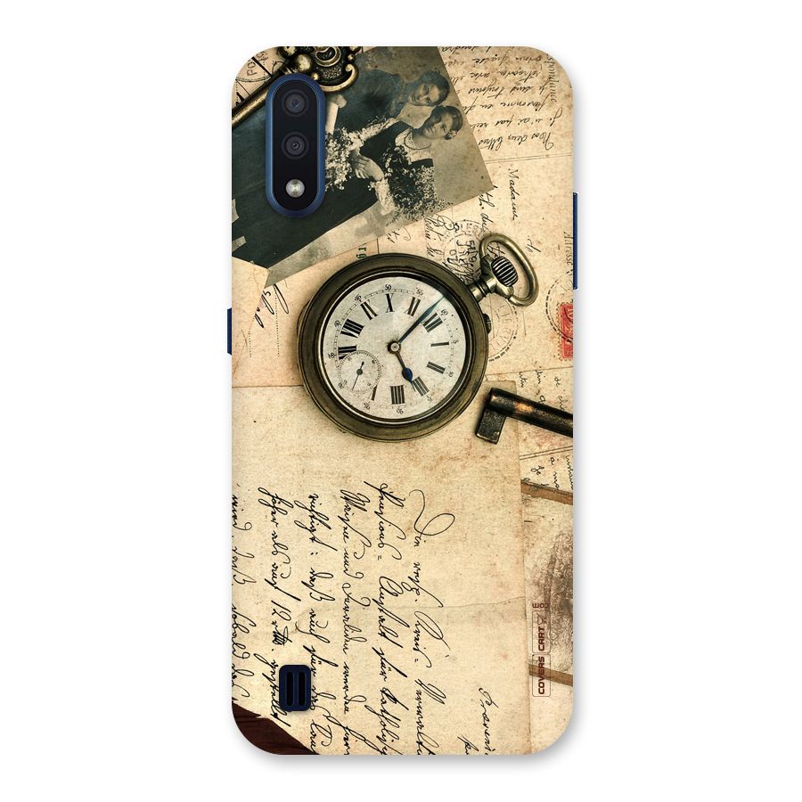Vintage Key And Compass Back Case for Galaxy M01
