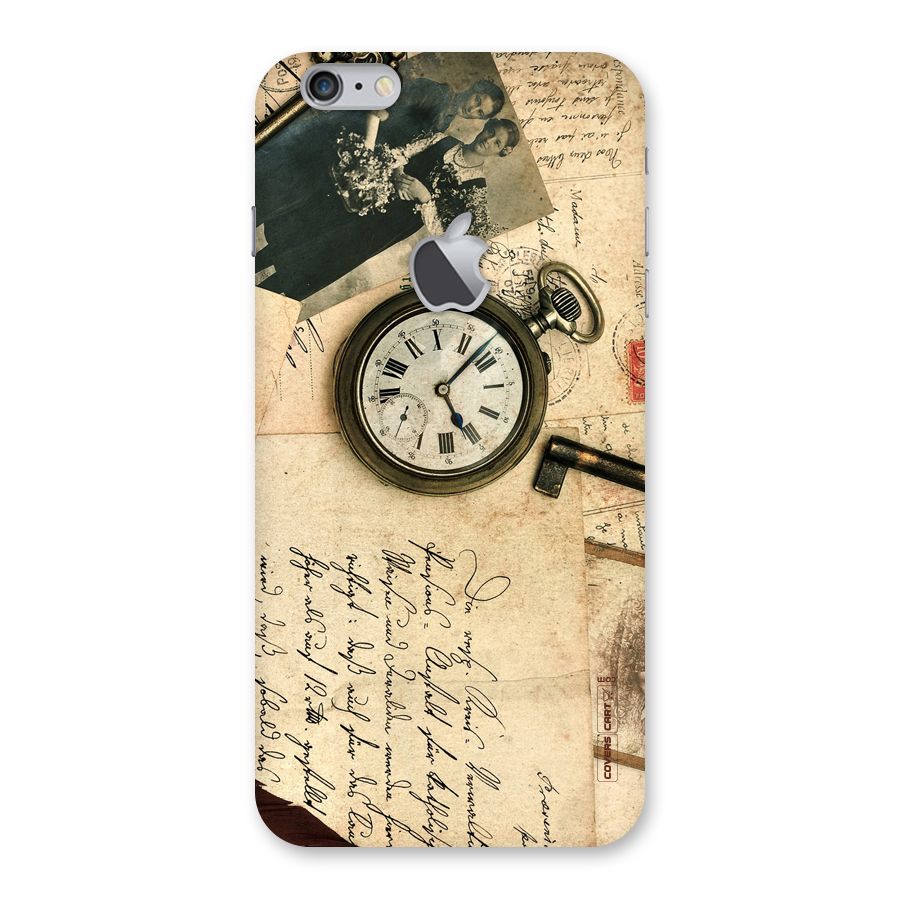 Vintage Key And Compass Back Case for iPhone 6 Plus 6S Plus Logo Cut