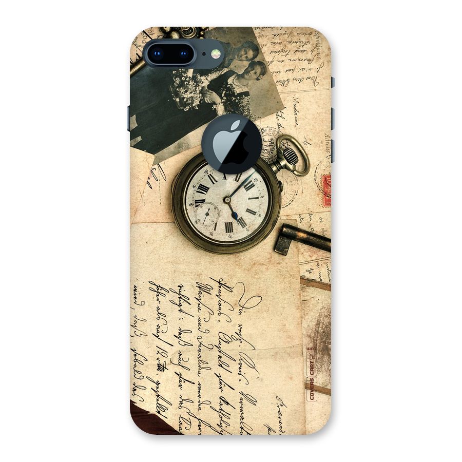 Vintage Key And Compass Back Case for iPhone 7 Plus Logo Cut
