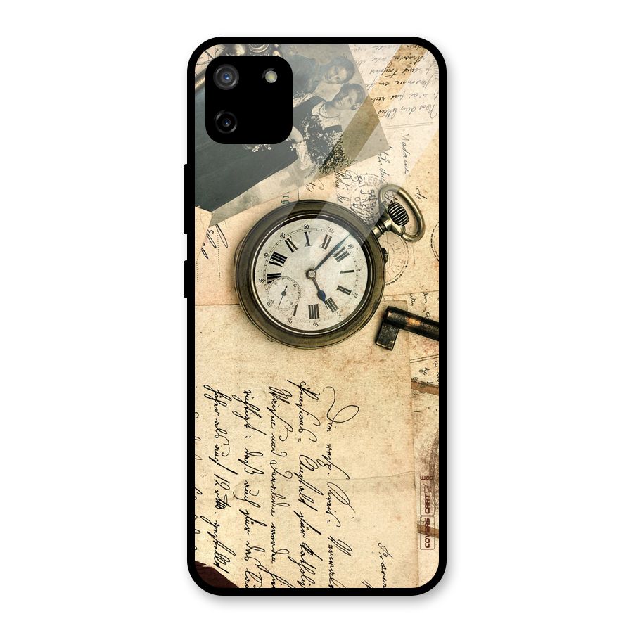 Vintage Key And Compass Glass Back Case for Realme C11
