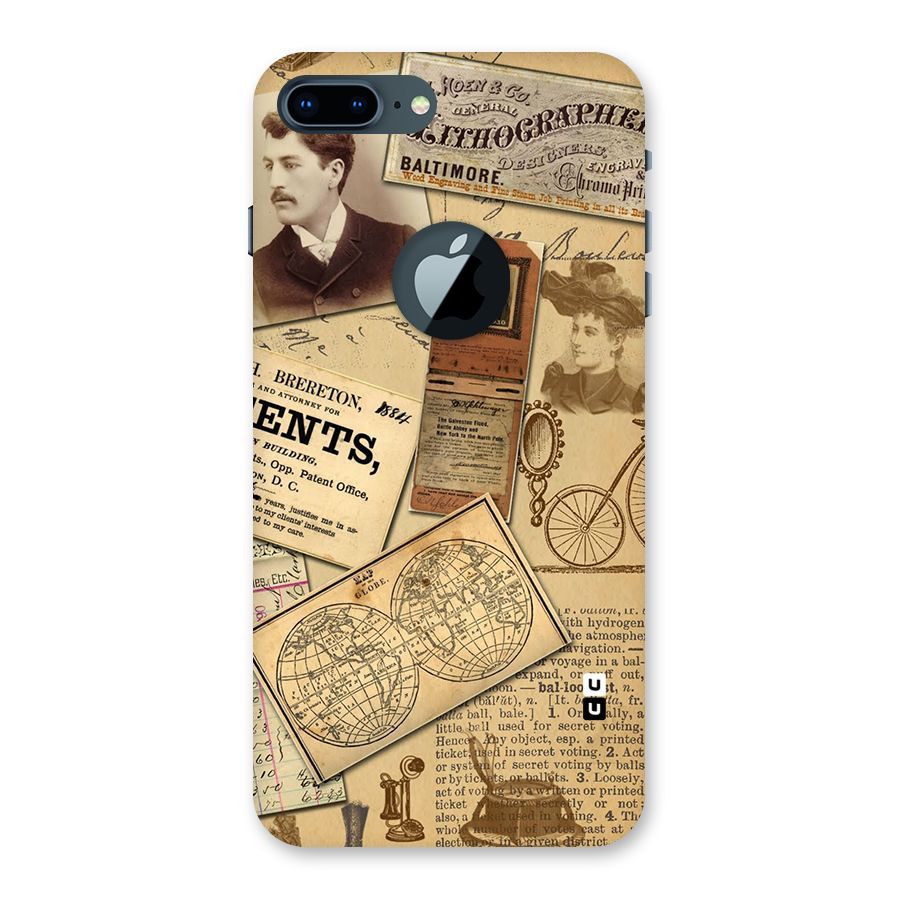 Vintage Memories Back Case for iPhone 7 Plus Logo Cut