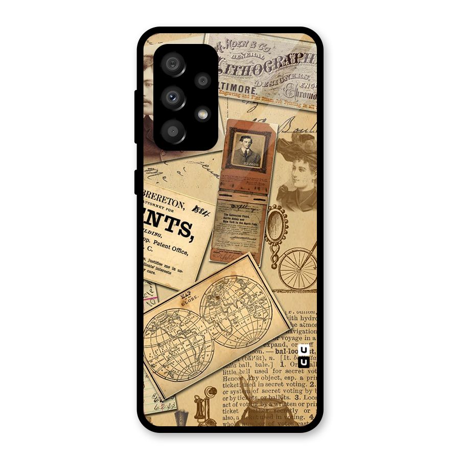 Vintage Memories Glass Back Case for Galaxy A32