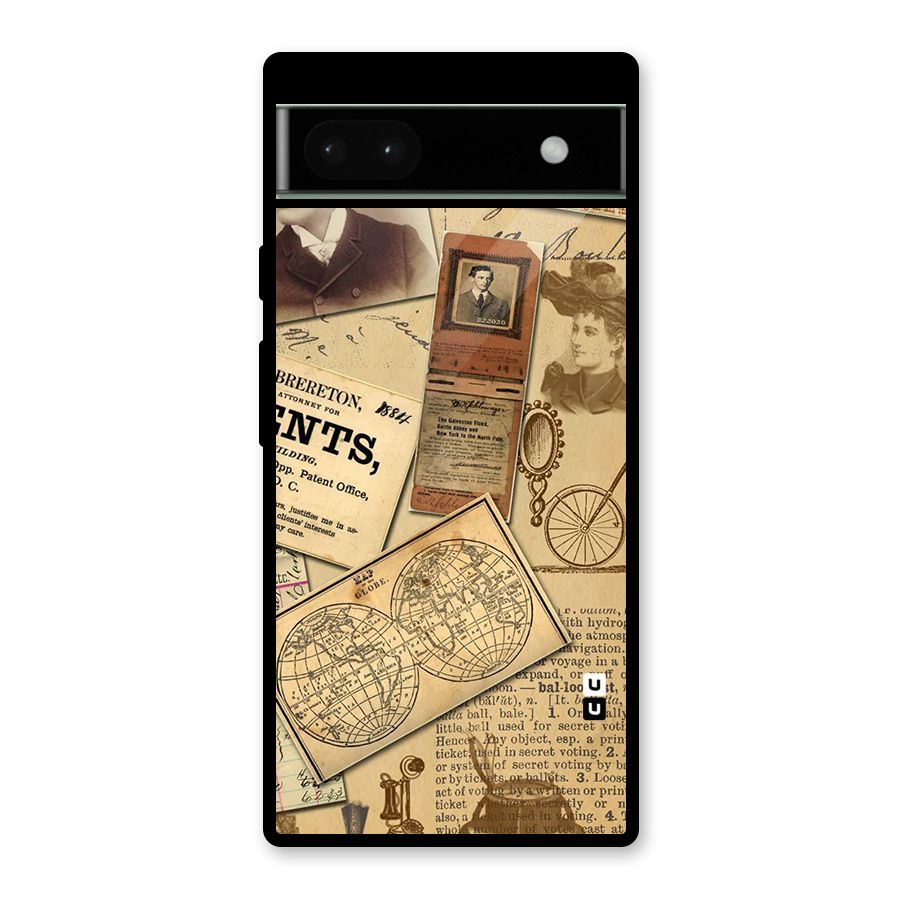Vintage Memories Glass Back Case for Google Pixel 6a