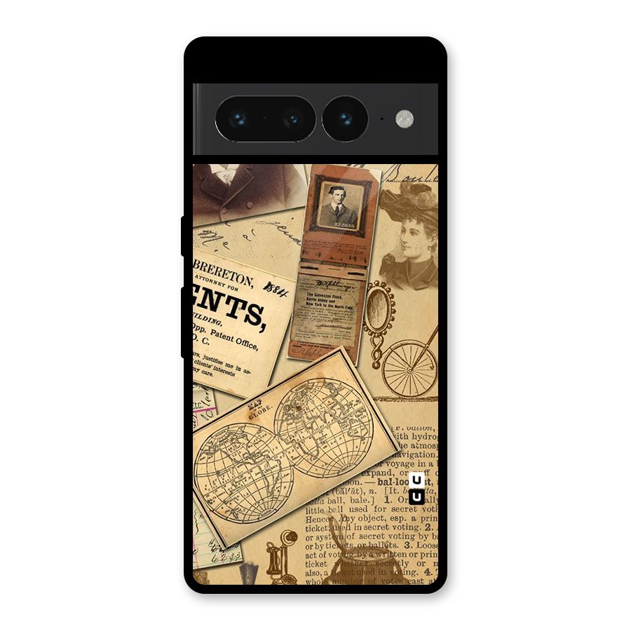 Vintage Memories Glass Back Case for Google Pixel 7 Pro