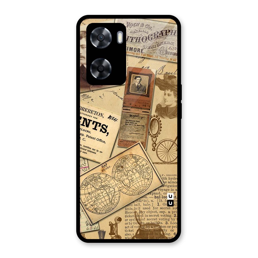 Vintage Memories Glass Back Case for Oppo A57 2022